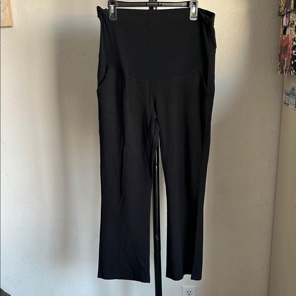 Maternity Black Straight-leg Women's Pants